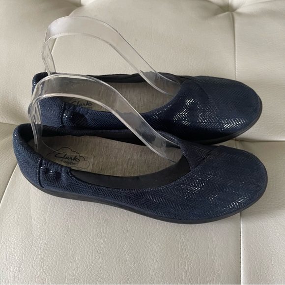Clarks Sillian Jetay navy blue size 8 NWOT cloud steppers - Picture 5 of 10